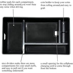 Center Console Organizer Tray Compatible with Lexus NX 250 350h 450h 2022 2023 ABS Tray Insert Organizer Storage Box Glove Palle