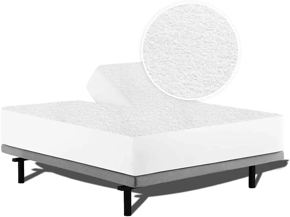 Luxury Split Head Waterproof Mattress Protector Queen-32 Top Split Size 18 Inch Deep Pocket Upper Flex Soft Padded Topper