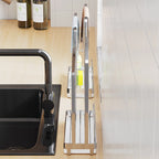 Stainless Steel Kitchen Cloth Storage Rack, Magic Organizer for Dishcloths, Water-Draining Rack for Windowsill and Sink Gaps, Narrow Towel Holder