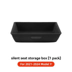 YZ For Tesla Model Y Juniper 2025 Underseat Storage Box Seats Drawer TPE Hidden Storage Tray Push Pull Car Organizer Accessories
