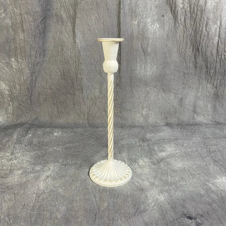 Single Headed Metal Candlestick Romantic Wedding Decorations Iron Art Candle Holders Living Room Candlelight Dinner Decoration