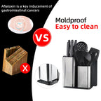 Stainless Steel Knife Holder Bucket Bracket Storage Rack Multi-functional Kitchen Storage Bucket Kitchen Accessories Chopstick