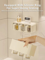 Kitchen Seasoning Storage Rack Combination Set Seasoning Tank Wall Mounted Non Perforated Seasoning Box Kitchen Accessories
