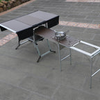 Camp Aluminum Kitchen and Rv Kitchen  Bulin C650-BBQ Outdoor  Equipped Picnic Table Folding Camping Stove Camping Mobile Kitchen