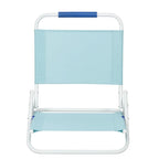 Beach Sand Chair, Teal, Durable Weather Resistant Fabric, Powder-coated steel frame for rust-resistance, Folds flat for storage