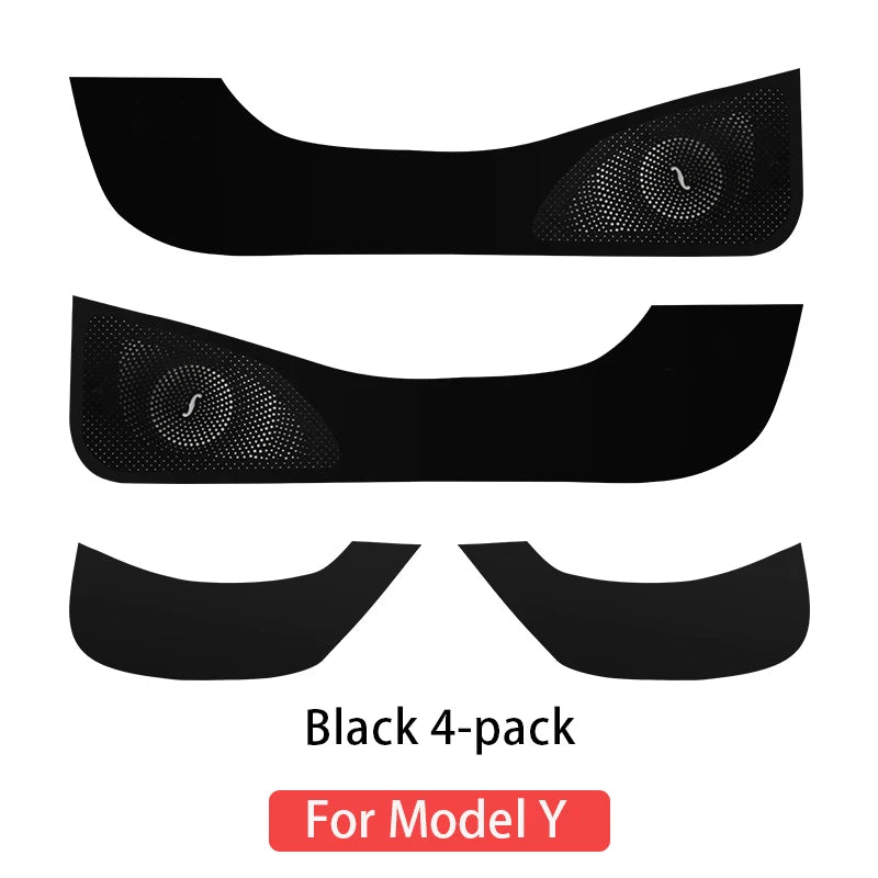 For Tesla Model Y Model 3 2018-2023 2024 Car door anti kick pad Anti dirt leather stickers door protection Interior accessories