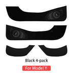 For Tesla Model Y Model 3 2018-2023 2024 Car door anti kick pad Anti dirt leather stickers door protection Interior accessories