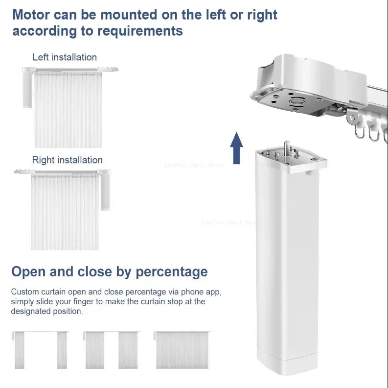 For Aqara Electric Curtain Rail Including Smart  Battery Motor B1 Track Set Automatic Curtain Remote Control System