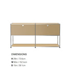 Module Modular DIY Furniture Sideboard Customized Size  Cabinet Stainless Steel Tv Stand Living Room