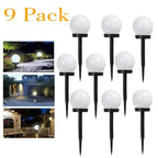 9PC Solar Light Outdoor Solar Garden Light Solar Pathway Landscape Light Waterproof Solar Lawn Lamp For Home Yard Patio Driveway