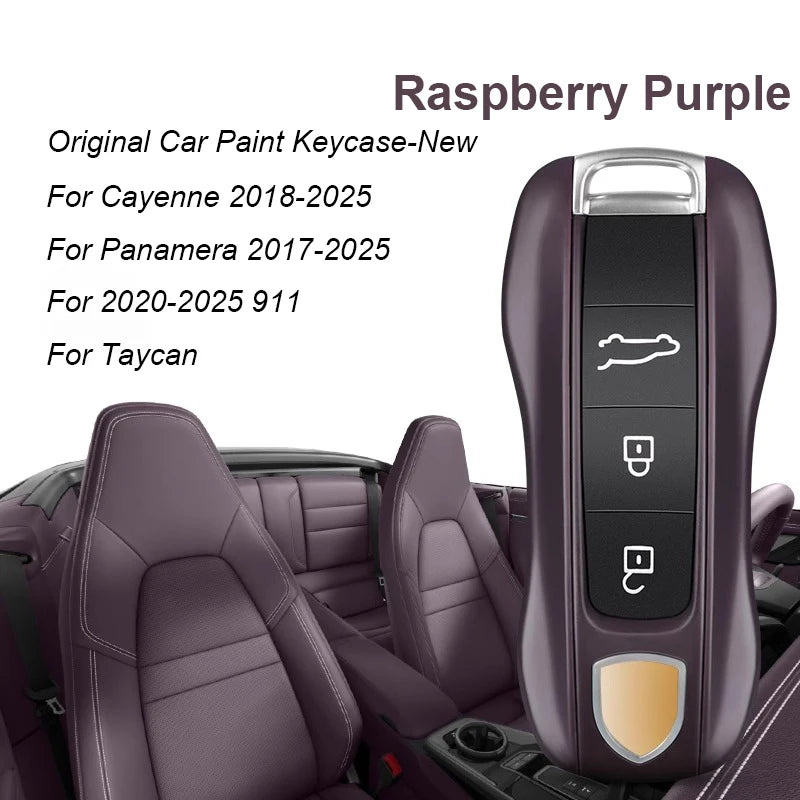 Key Case For Porsche Panamera Spyder Carrera Macan Boxster Cayman Cayenne 911 970 981 991 Smart Remote Key Case Fob Covers Bag