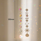 Brass Crystal Rainbow Crystal Hanging Pendants Suncatcher Moon Catcher Stained Glass Wind Chimes Home Garden Decor Kristalle