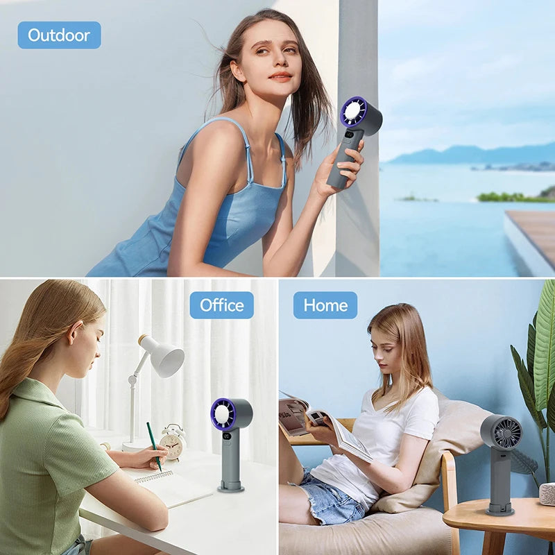 Xiaomi 120 High Speed Handheld Fan Infinitely Variable Speed Handheld