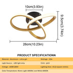 Modern Chandelier Cord Pendant Light Acrylic Led Ceiling Lamp Minimalist Dining Living Room Hotel Decor Luminair Hanging Fixture