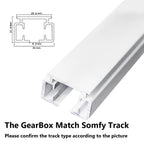 KT82/DT82 Driving Gearbox For Dooya Somfy rail ,zigbee wifi motor,Tuya Motor,Tuya Track Accessories,no Need Hook