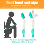 Long Reach Personal Wiping Aid Sturdy Comfort Butt Wiper Tools Flexible Daily Living Toilet Tissue Aids Streamlined Personal