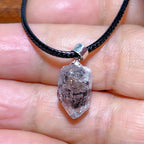 Natural Crystal Herkimer Diamond Pendant Hang Stone Gemstones Mineral Energy Reiki Home Decorations Gift Ore Crystals