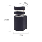 E27/GU10 Outdoor Lights Lighting Wall Light Waterproof Up Down Aluminum Garden Light Double Head Wall Lamp Corridor Lighting