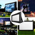 VEVOR Inflatable Movie Screen 24FT Inflatable Projector Screen w/ 360W Air Blower Blow Up Screen Supports Front/Rear Projection