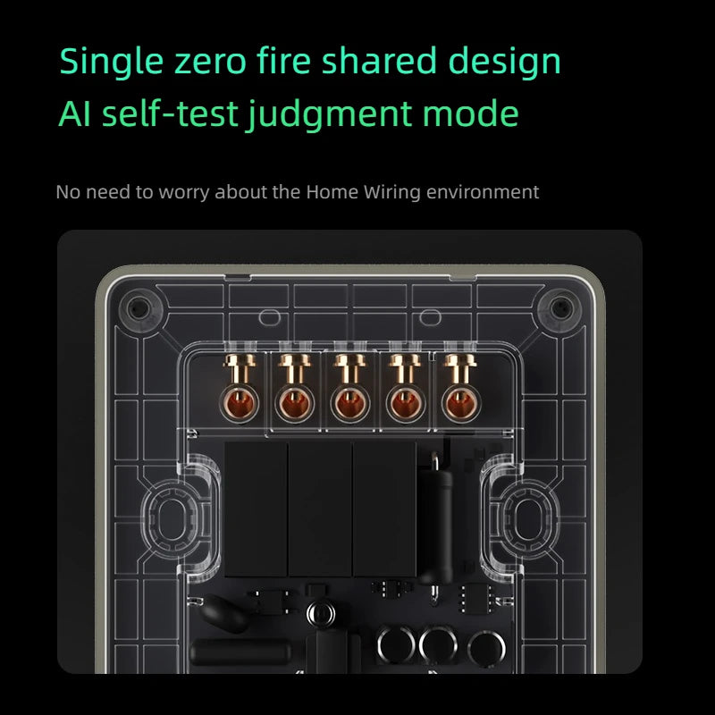 Aqara Smart Wall Switch Z1 More Control Zigbee 3.0 Compatible with Single Live/Neutral Wire Design Supports Mi home HomeKit APP