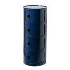 Creative Bedroom Bedside Table Modern Minimalist Round Storage Small Cabinet Large Capacity Plastic Side Cabinet