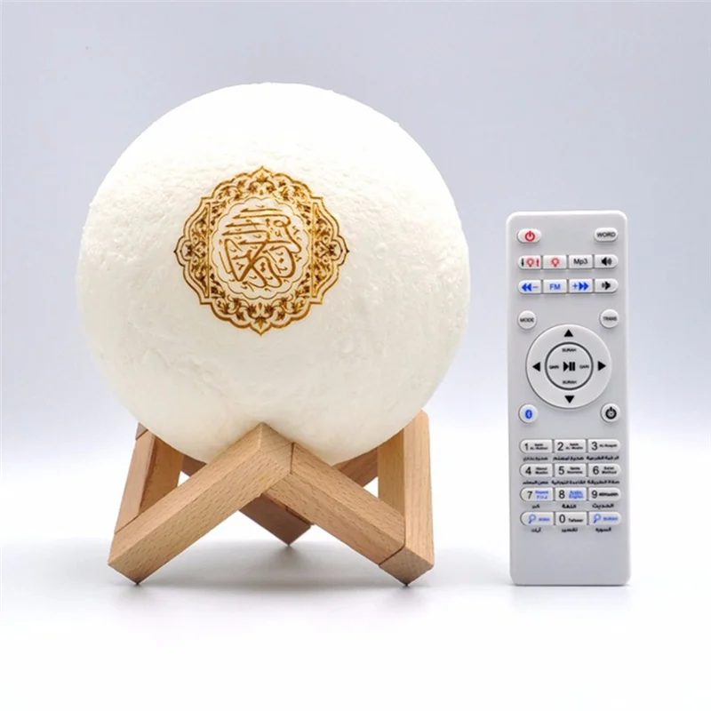 Muslim Night Light 3D Touch Moon with APP Remote Control LED Night Light Moon Light for Bedroom Decoration Coran Lamp