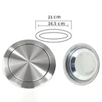 Stainless Steel Flush Recessed Built-in Balance Swing Flap Lid Cover Trash Bin Garbage Can Kitchen Counter Top