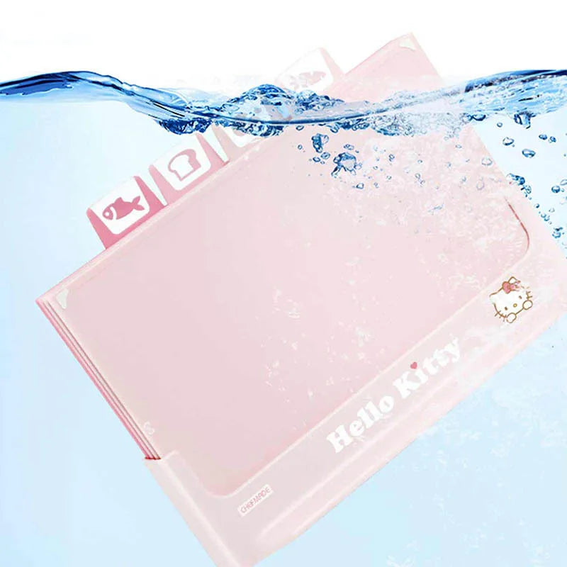 Hello Kitty Anime Girl 4-In-1 Kitchen Cutting Board PP Material with Storage Wholesale Cutting Board Set