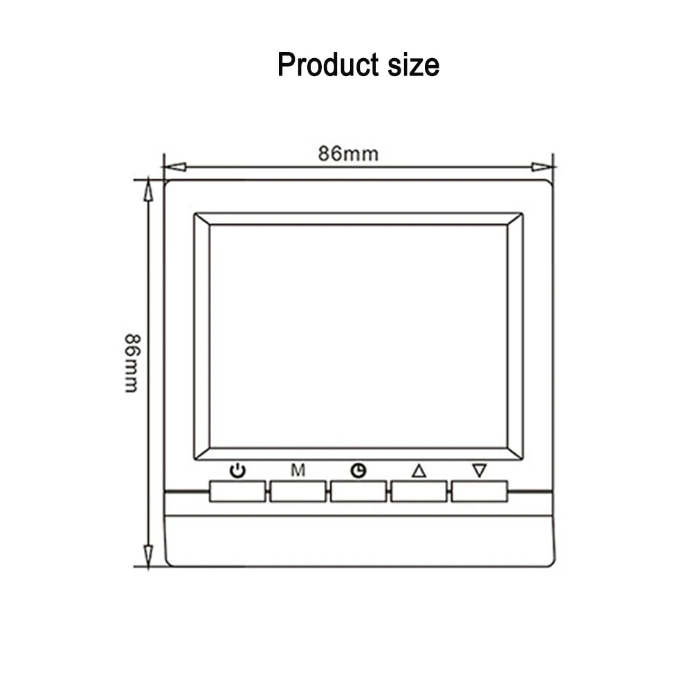 Smart Thermostat Hygrometer With Child Lock Backlight Battery Wired Thermostat Home Smart Water and Floor Heating Controller