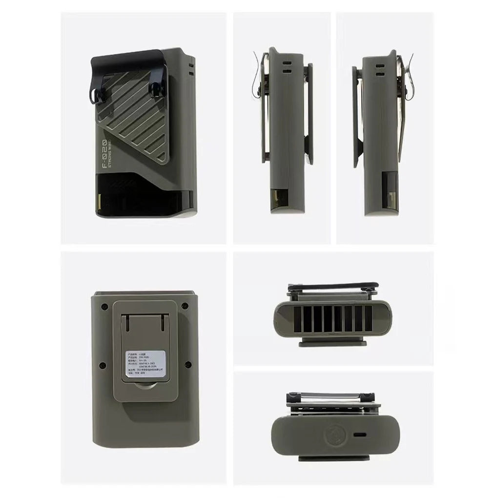 Multi functional Portable Hanging Neck Fan 4 IN 1 Rechargeable Waist F