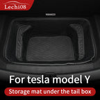 Front  rear Leather trunk For Tesla model Y trunk mat accessories 2020-2023  tesla y accessoires