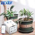 ZEXEF WIFI Intelligent Watering Device Double Pump Timed Automatic Drip Irrigation System Remote APP for Garden Terrace