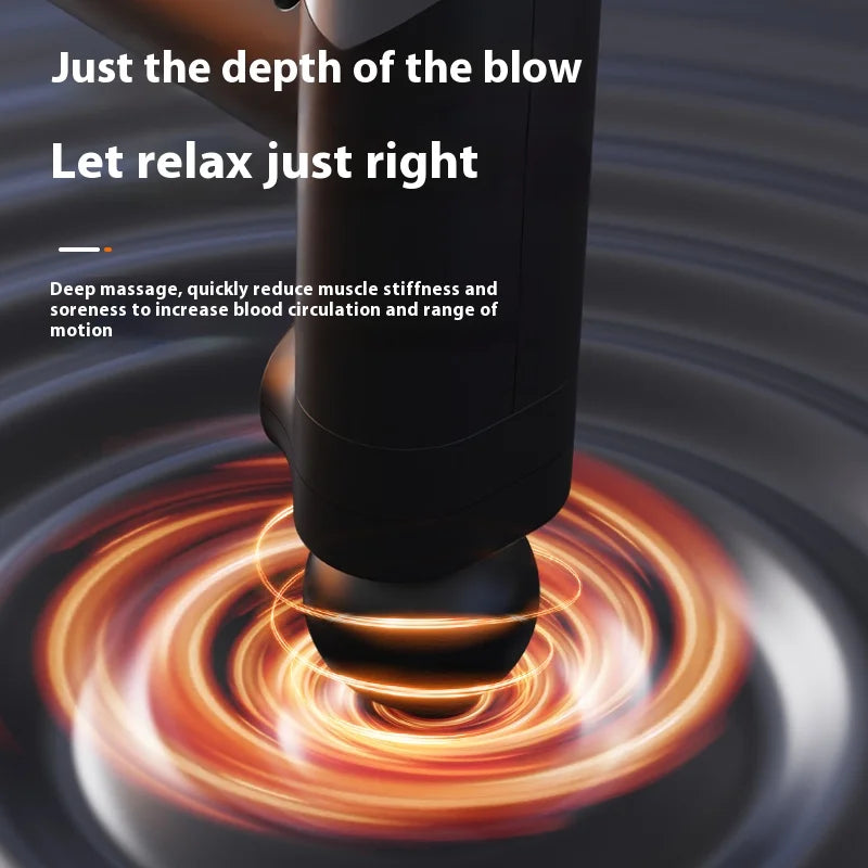 Folding Deep Tissue Massage Gun with 32 Speeds for Neck, Back & Legs