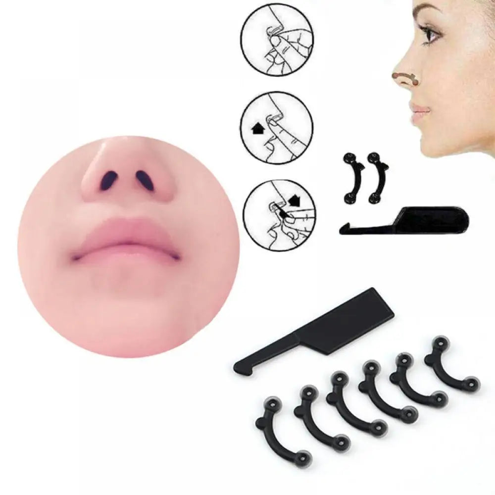 Nose Clip Corrector & Massager Set (6 Pcs) - 50-Count Bulk Pack