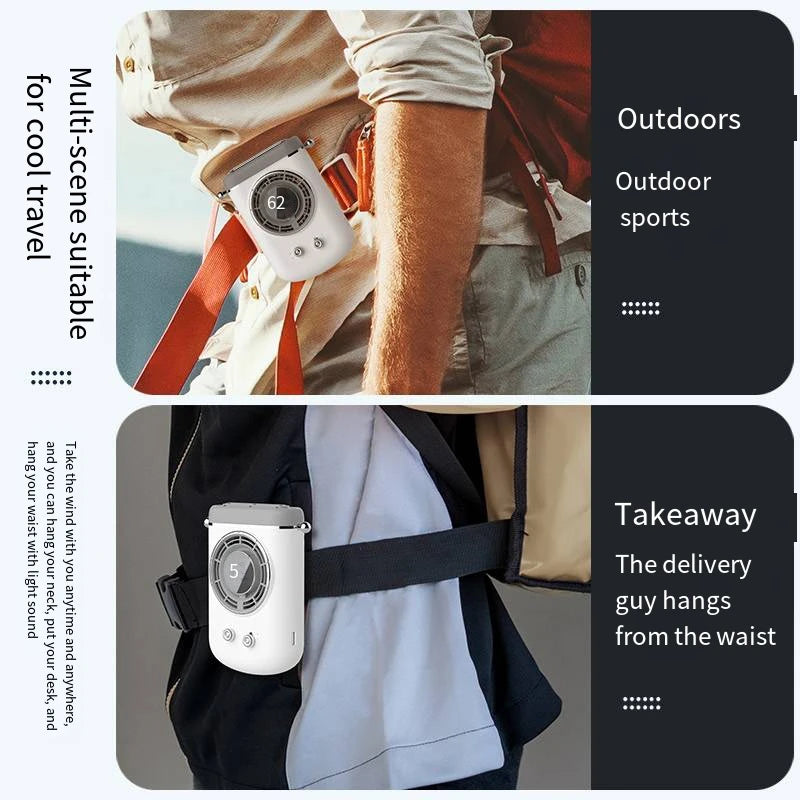 Xiaomi Neck Hanging Fan Portable Cooling Air Conditioner Lazy Fan Sile