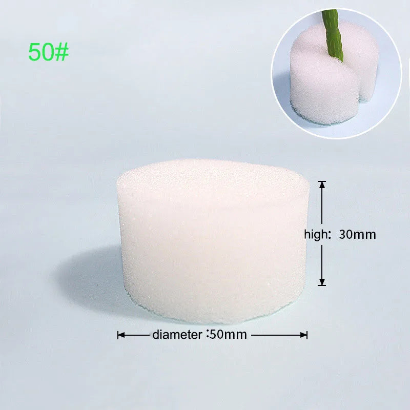 50pcs Hydroponic Soilless Mesh Net basket Plant veg Grow Nursery Cup Pot Sponge tray Aeroponic Veg Planter Clone Colonization q1