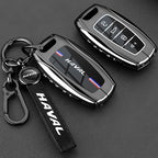 Leather Car Key Case Cover for Great Wall Haval H6 2024 H9 2024 H2 M6 Cool Dog Plus Owl Dragon MAX F7 F7X F7H H8 H3 Accessories