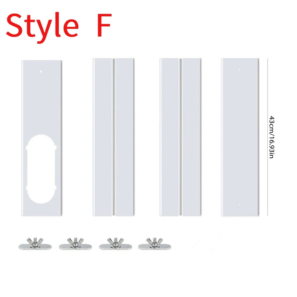 Air Conditioner Exhaust Hose Vent Kit Mobile Air Conditioning Parts Window Kit Slide Plate Tube Connector Wind Shield Adaptor