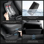 Underseat Storage Box Organizer for Tesla Model Y Juniper 2025 Front Rear Under Seat Organizer Waterproof Bin Travel Accessories