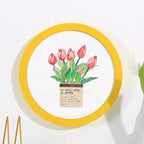 Simple circular photo frame 6 inches, 7, 8, 10, 12 inches, hanging wall picture frame, without painting core