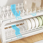 Narrow Dish Storage Rack Multi-Function Organizer Space-Saving Dish Drainer for Small Kitchens Efficient Dish Stand