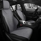 Universal Fit Car Accessories Suede Saddle Seat Cushion Pad Half Covered for 90% Sedan SUV Suede Universal Set Cover 5 Seats