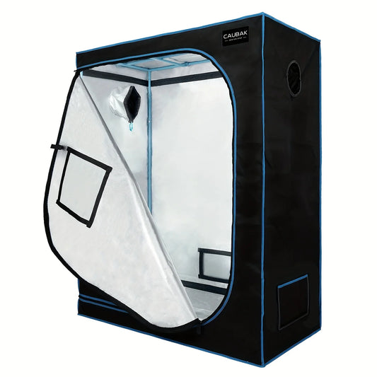 CAU 120x60x150cm Plant Growth Tent with Observation Window, Detachable Tray, and Indoor Plant Growth Kit