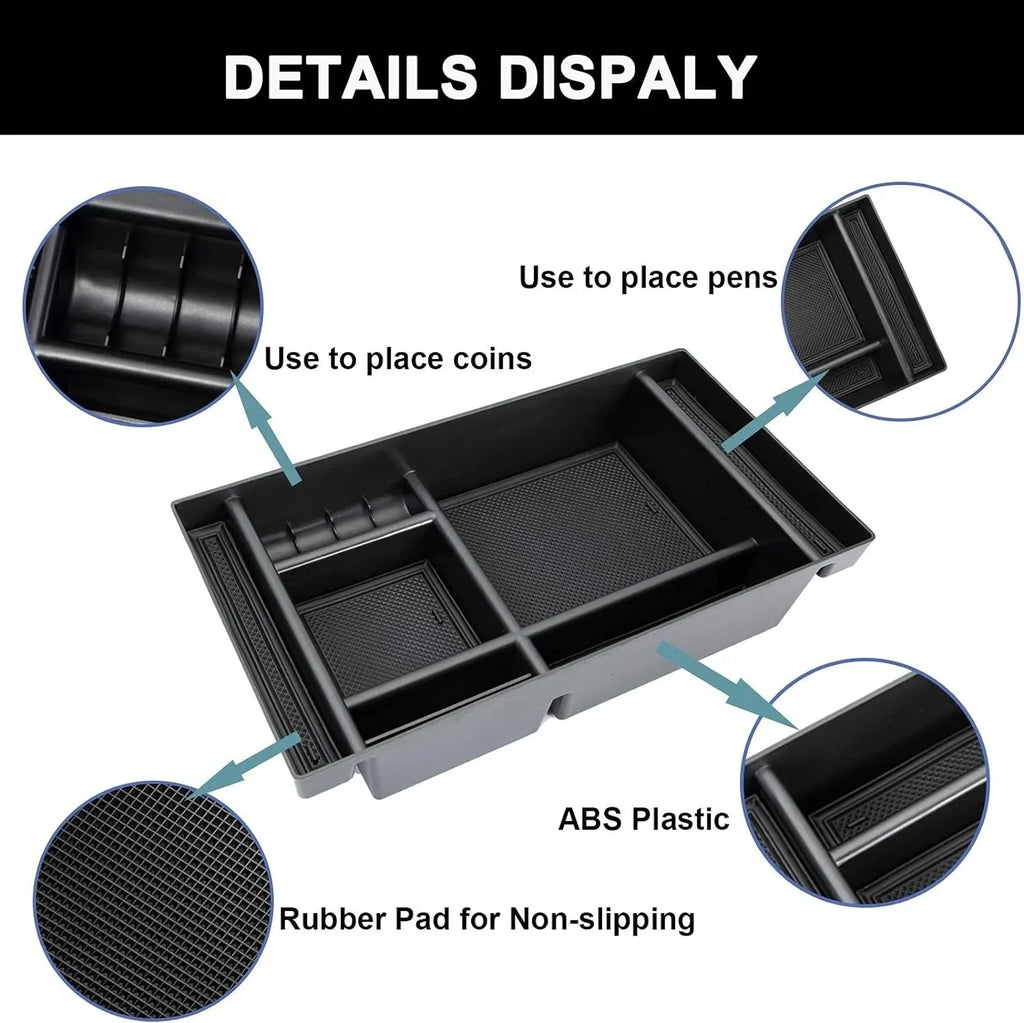 Center Console Organizer Compatible with 2019-2022 Chevy Silverado 1500/GMC Sierra 1500 & 2020-2023 Chevy Silverado