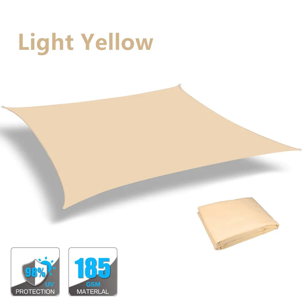 98%UV Block Water Resistant Shade Sail Sun Sail Shelter Canopy Pool Rectangle Square 4x3m/3x2M For Garden Terrace