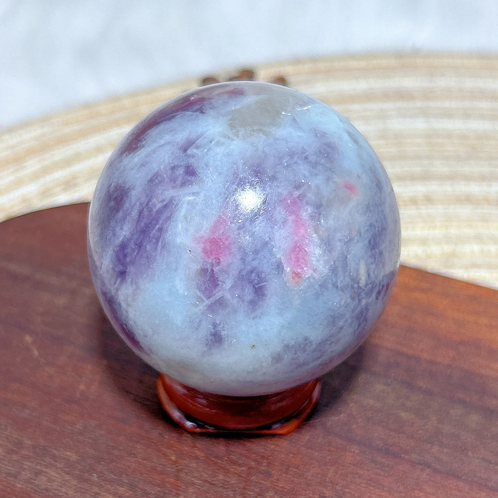 Healing Natural Crystals Unicorn Stone Pink Tourmaline Sphere Polished Gemstones Ball Home Decorations Room Decor Gift