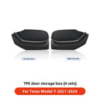 YZ For Tesla Model Y Model 3 Highland 2024 Tesla Door Side Storage Box Front Rear Side Interior Storage Modification Accessories