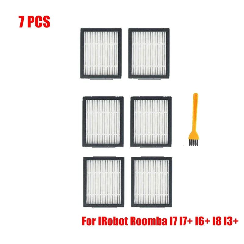 For iRobot Roomba i3,, i4, i6, i6+, i7, i7+, i8, i8+, E5, E6, E7,Vacuum Cleaner Part Hepa Filter Main Side Brush Replacement
