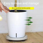 Flower Pot Stand Trays With Wheels Multifunctional Flower Disc Base Durable Movable Round Square Bonsai Plants Trays Home Decor