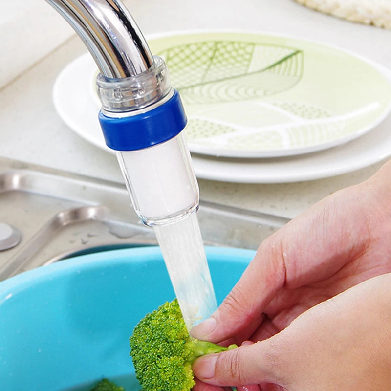 Kitchen Faucet Tap Water Filter Purifier Head Splash Proof Faucet Water Quality Detector Mini Faucet Purifier Filter Nozzle